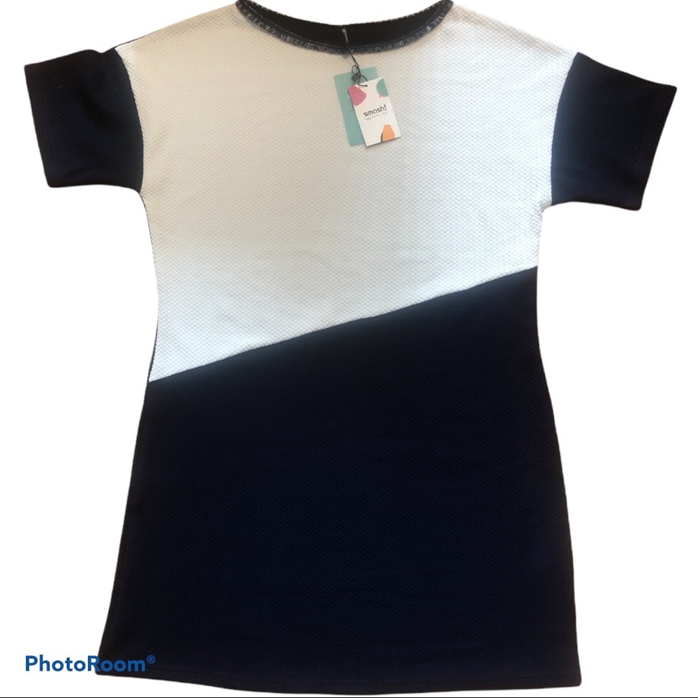 NWT Navy and white dress, Sz L